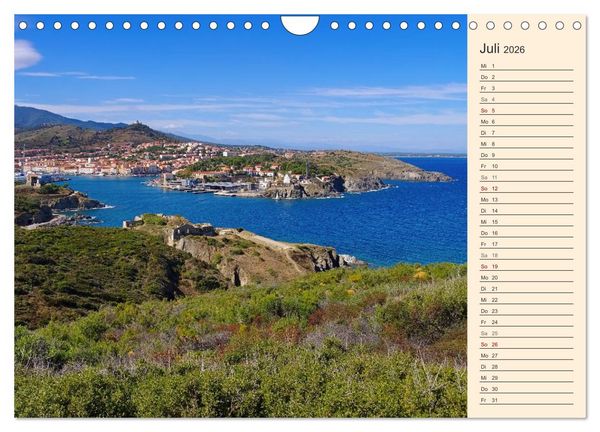 Produktbild: Cote Vermeille - Wo die Pyren&auml;en das Meer k&uuml;ssen (Wandkalender 2026 DIN A4 quer), CALVENDO Monatskalender