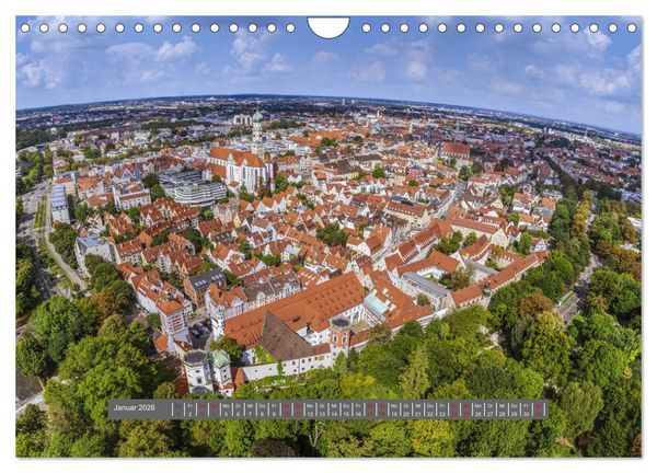 Produktbild: Meine Heimat von oben - Luftbilder von Augsburg (Wandkalender 2026 DIN A4 quer), CALVENDO Monatskalender