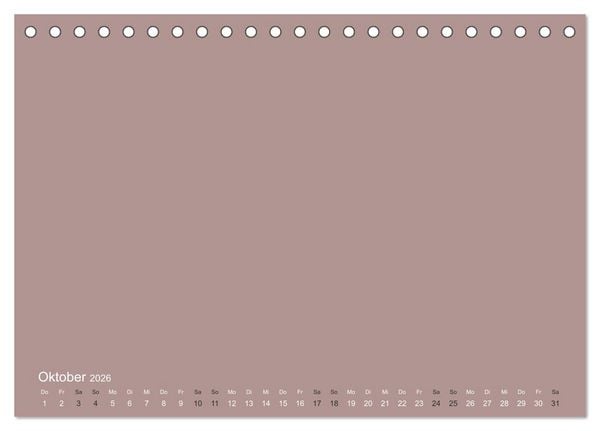 Produktbild: DIY Bastel-Kalender -Erdige Pastell Farben- Zum Selbstgestalten (Tischkalender 2026 DIN A5 quer), CALVENDO Monatskalender