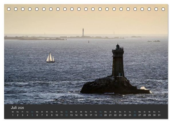 Produktbild: Bretagne - Land am Meer (Tischkalender 2026 DIN A5 quer), CALVENDO Monatskalender
