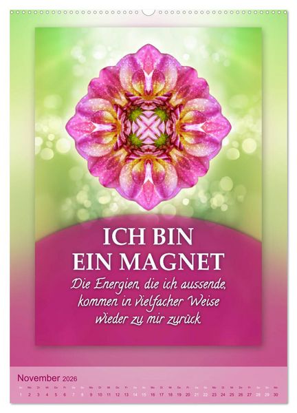 Produktbild: ICH BIN Licht und Liebe - Kalender (Wandkalender 2026 DIN A2 hoch), CALVENDO Monatskalender