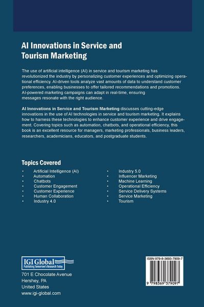 Produktbild: AI Innovations in Service and Tourism Marketing