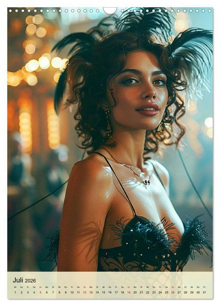 Produktbild: Burlesque. Verf&uuml;hrerische Frauen im Stil der 20er Jahre (Wandkalender 2026 DIN A3 hoch), CALVENDO Monatskalender