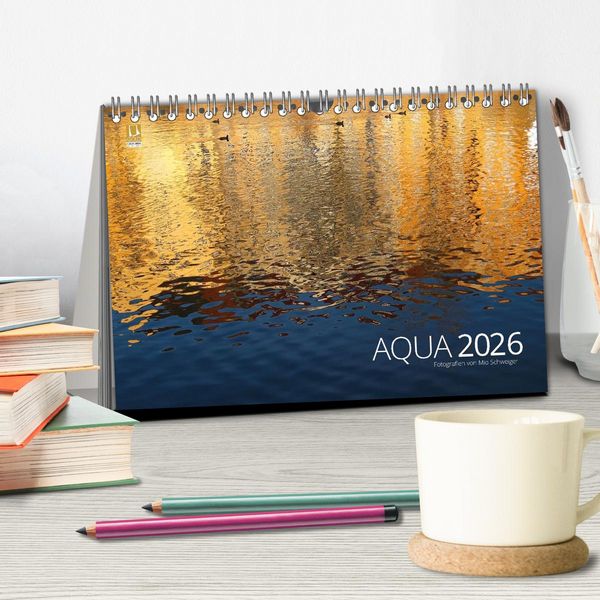 Produktbild: Aqua 2026 Fotografien von Mio Schweiger (Tischkalender 2026 DIN A5 quer), CALVENDO Monatskalender