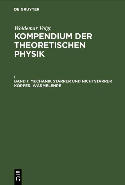 Produktbild: Mechanik starrer und nichtstarrer K&ouml;rper. W&auml;rmelehre