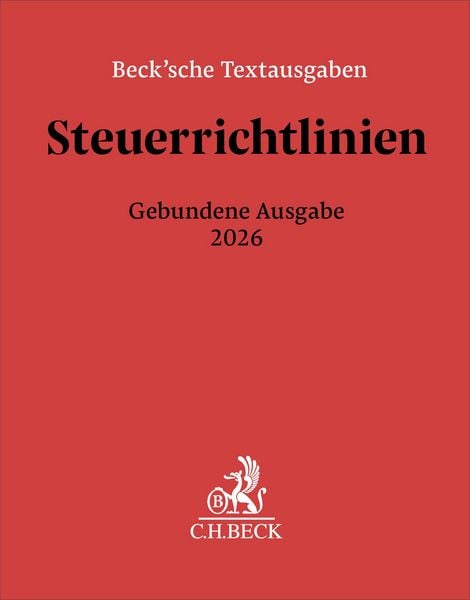 Produktbild: Steuerrichtlinien Gebundene Ausgabe 2026