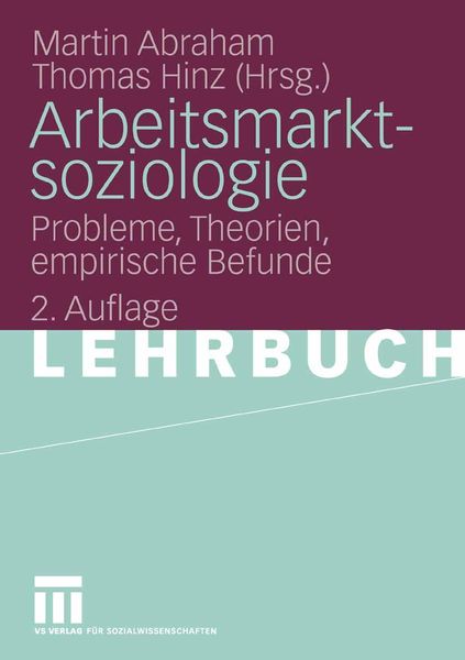 Produktbild: Arbeitsmarktsoziologie