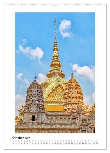 Produktbild: Grand Palace - ber&uuml;hmteste Sehensw&uuml;rdigkeit Bangkoks (Wandkalender 2027 DIN A2 hoch), CALVENDO Monatskalender