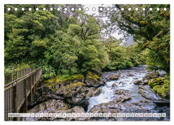 Produktbild: Neuseeland - Landschaftstr&auml;ume (Tischkalender 2026 DIN A5 quer), CALVENDO Monatskalender
