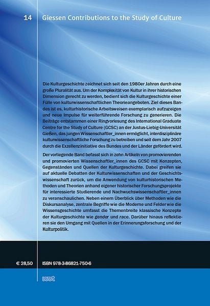 Produktbild: Perspektiven der Kulturgeschichte