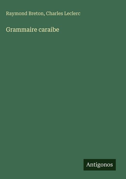 Produktbild: Grammaire caraibe