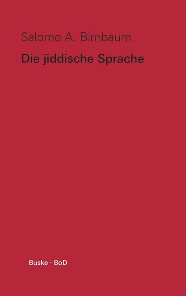 Produktbild: Die jiddische Sprache