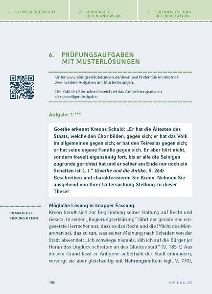 Produktbild: Antigone von Sophokles