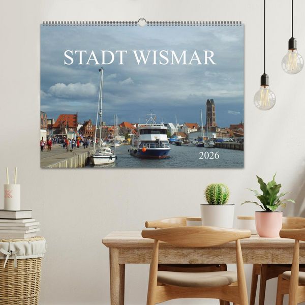 Produktbild: Stadt Wismar 2026 (Wandkalender 2026 DIN A2 quer), CALVENDO Monatskalender