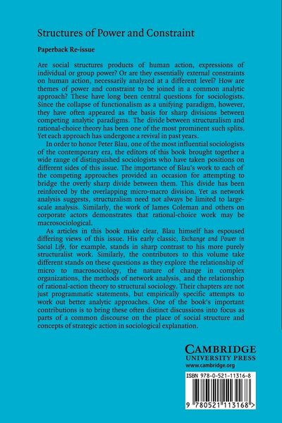 Produktbild: Structures of Power and Constraint