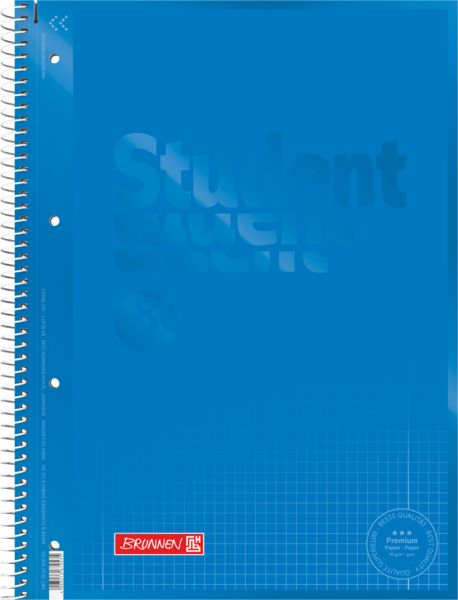 Produktbild: Brunnen Collegeblock A4 azur, Lin. 28