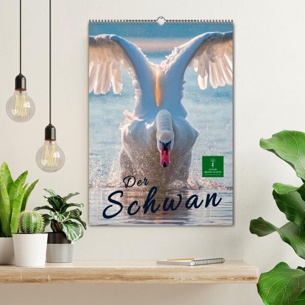 Produktbild: Der Schwan (Wandkalender 2026 DIN A2 hoch), CALVENDO Monatskalender