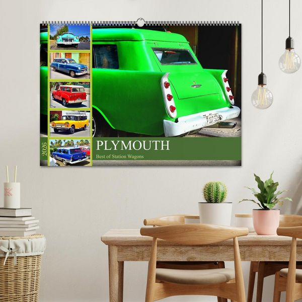 Produktbild: PLYMOUTH - Best of Station Wagons (Wandkalender 2026 DIN A2 quer), CALVENDO Monatskalender