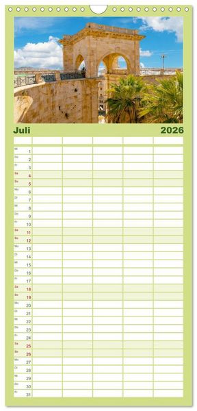 Produktbild: Familienplaner 2026 - Cagliari - Stadt mit besonderem Zauber mit 5 Spalten (Wandkalender, 21 x 45 cm) CALVENDO