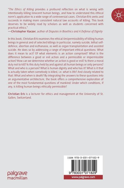 Produktbild: The Ethics of Killing