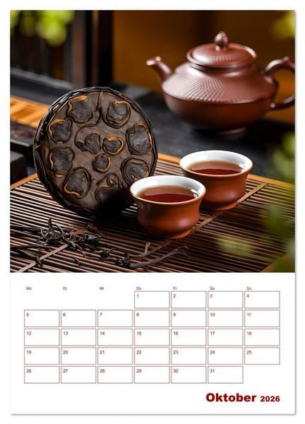 Produktbild: Tee-Reise - Entdeckungen aus aller Welt (hochwertiger Premium Wandkalender 2026 DIN A2 hoch), Kunstdruck in Hochglanz