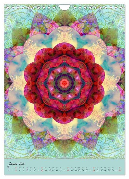 Produktbild: FLORALE MANDALAS (Wandkalender 2027 DIN A4 hoch), CALVENDO Monatskalender