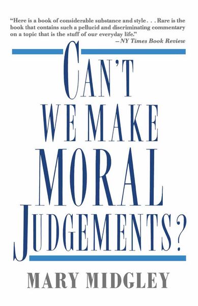 Produktbild: Can't We Make Moral Judgements?