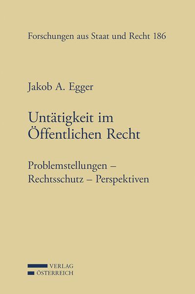 Produktbild: Unt&auml;tigkeit im &Ouml;ffentlichen Recht