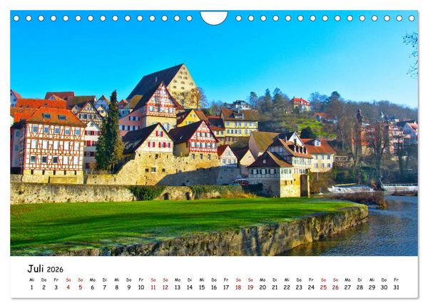 Produktbild: Hohenlohe - Zwischen Stadt und Land (Wandkalender 2026 DIN A4 quer), CALVENDO Monatskalender
