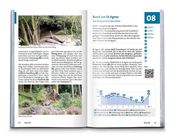 Produktbild: KOMPASS Wanderf&uuml;hrer Cornwall und Devon, 60 Touren mit Extra-Tourenkarte