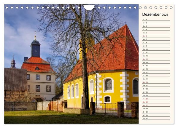 Produktbild: Schl&ouml;sser der Niederlausitz (Wandkalender 2026 DIN A4 quer), CALVENDO Monatskalender