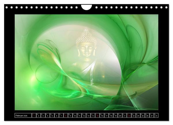 Produktbild: Buddha - Harmonie und Entspannung (Wandkalender 2026 DIN A4 quer), CALVENDO Monatskalender