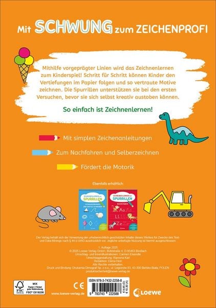 Produktbild: Zeichnen lernen mit Spurrillen - F&uuml;r Kindergartenkinder