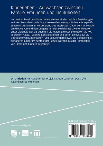 Produktbild: Kinderleben &mdash; Aufwachsen zwischen Familie, Freunden und Institutionen