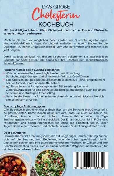 Produktbild: Das gro&szlig;e Cholesterin Kochbuch - Mit 150 leckeren & gesunden Rezepten zur Senkung des Cholesterinspiegels.
