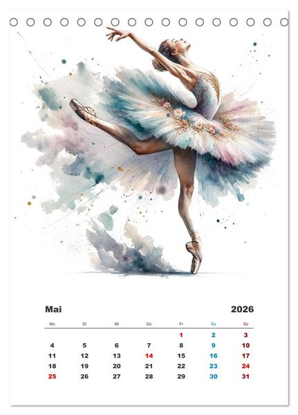Produktbild: Tanz aus der Stille (Tischkalender 2026 DIN A5 hoch), CALVENDO Monatskalender