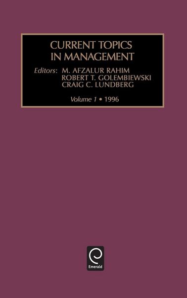 Produktbild: Current topics in management
