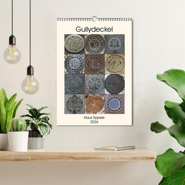 Produktbild: Gullydeckel (Wandkalender 2026 DIN A3 hoch), CALVENDO Monatskalender