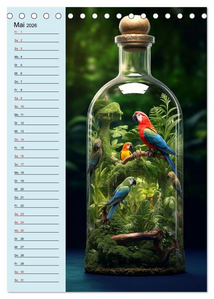 Produktbild: Voll die Flasche (Tischkalender 2026 DIN A5 hoch), CALVENDO Monatskalender