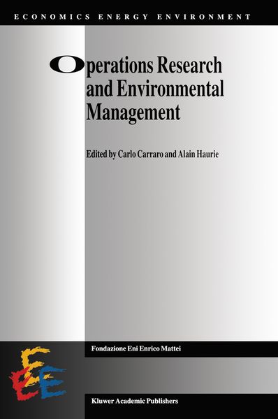 Produktbild: Operations Research and Environmental Management