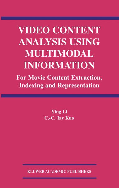 Produktbild: Video Content Analysis Using Multimodal Information