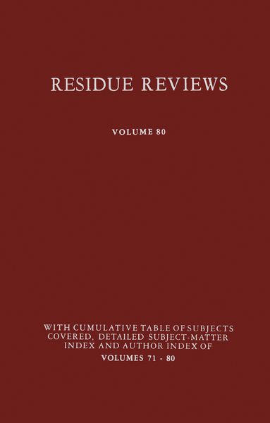 Produktbild: Residue Reviews