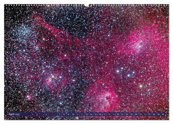 Produktbild: Galaxien, Sterne und Nebel: Leuchten aus dem All (hochwertiger Premium Wandkalender 2026 DIN A2 quer), Kunstdruck in Hochglanz