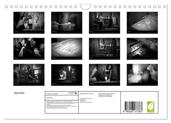 Produktbild: Absinthe (Wandkalender 2026 DIN A4 quer), CALVENDO Monatskalender