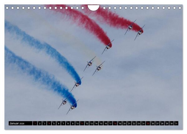 Produktbild: Augenblicke in der Luft: Patrouille de France (Wandkalender 2026 DIN A4 quer), CALVENDO Monatskalender