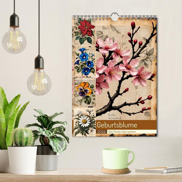 Produktbild: Geburtsblume, dein florales Sternzeichen (Wandkalender 2026 DIN A4 hoch), CALVENDO Monatskalender