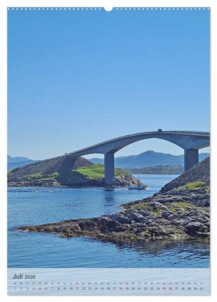 Produktbild: Unterwegs in Norwegen - Mit dem Wohnmobil an sch&ouml;nen Orten verweilen (hochwertiger Premium Wandkalender 2026 DIN A2 hoch), Kunstdruck in Hochglanz