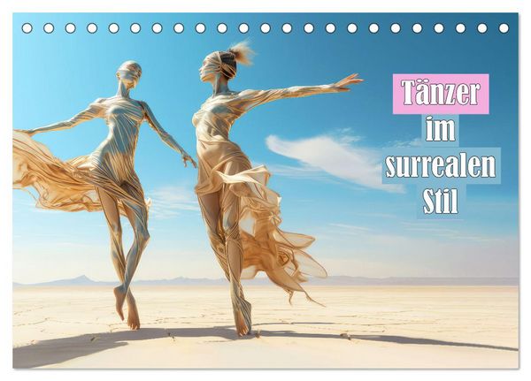 Produktbild: T&auml;nzer im surrealen Stil (Tischkalender 2026 DIN A5 quer), CALVENDO Monatskalender