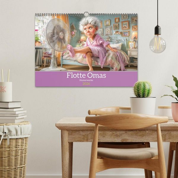 Produktbild: Flotte Omas - Humorwerke (Wandkalender 2026 DIN A3 quer), CALVENDO Monatskalender