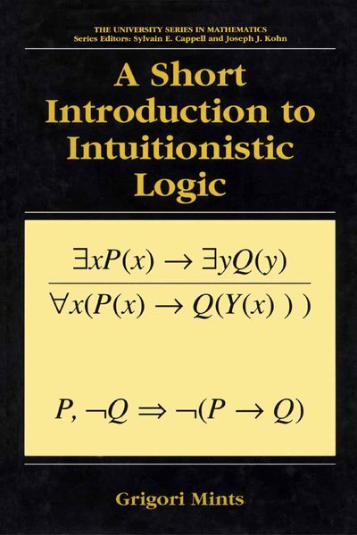 Produktbild: A Short Introduction to Intuitionistic Logic